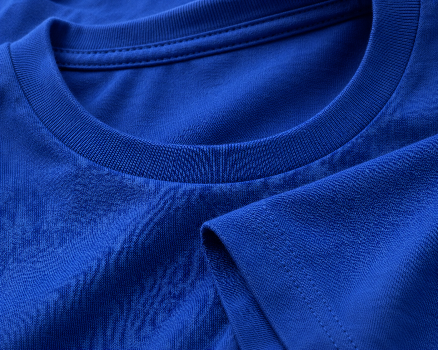 Classic Blue Crew Neck Tee