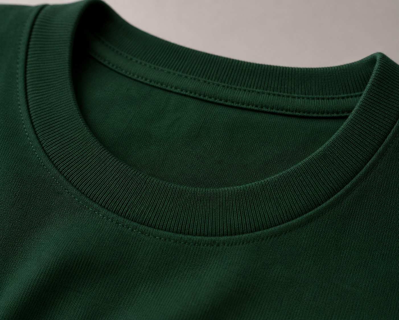 Classic Dark Green Crew Neck T-Shirt