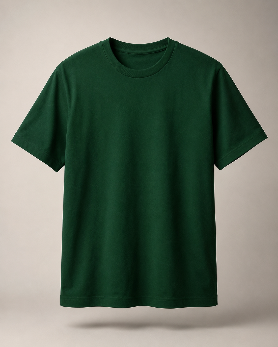 Classic Dark Green Crew Neck T-Shirt