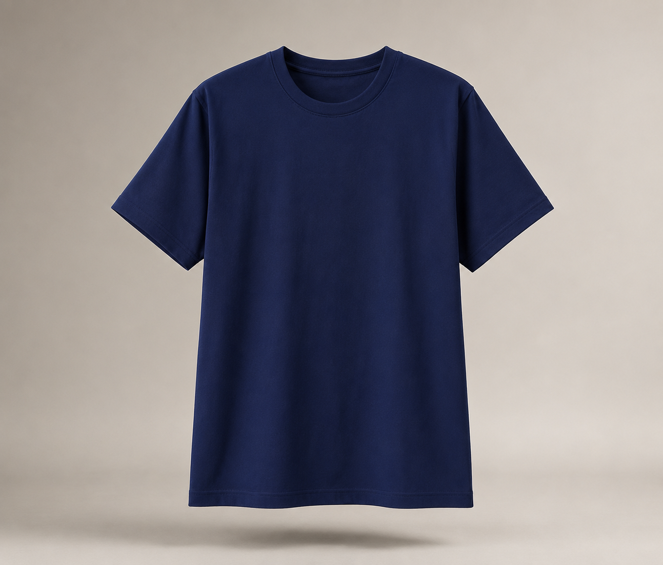 Classic Solid Navy Blue Tee
