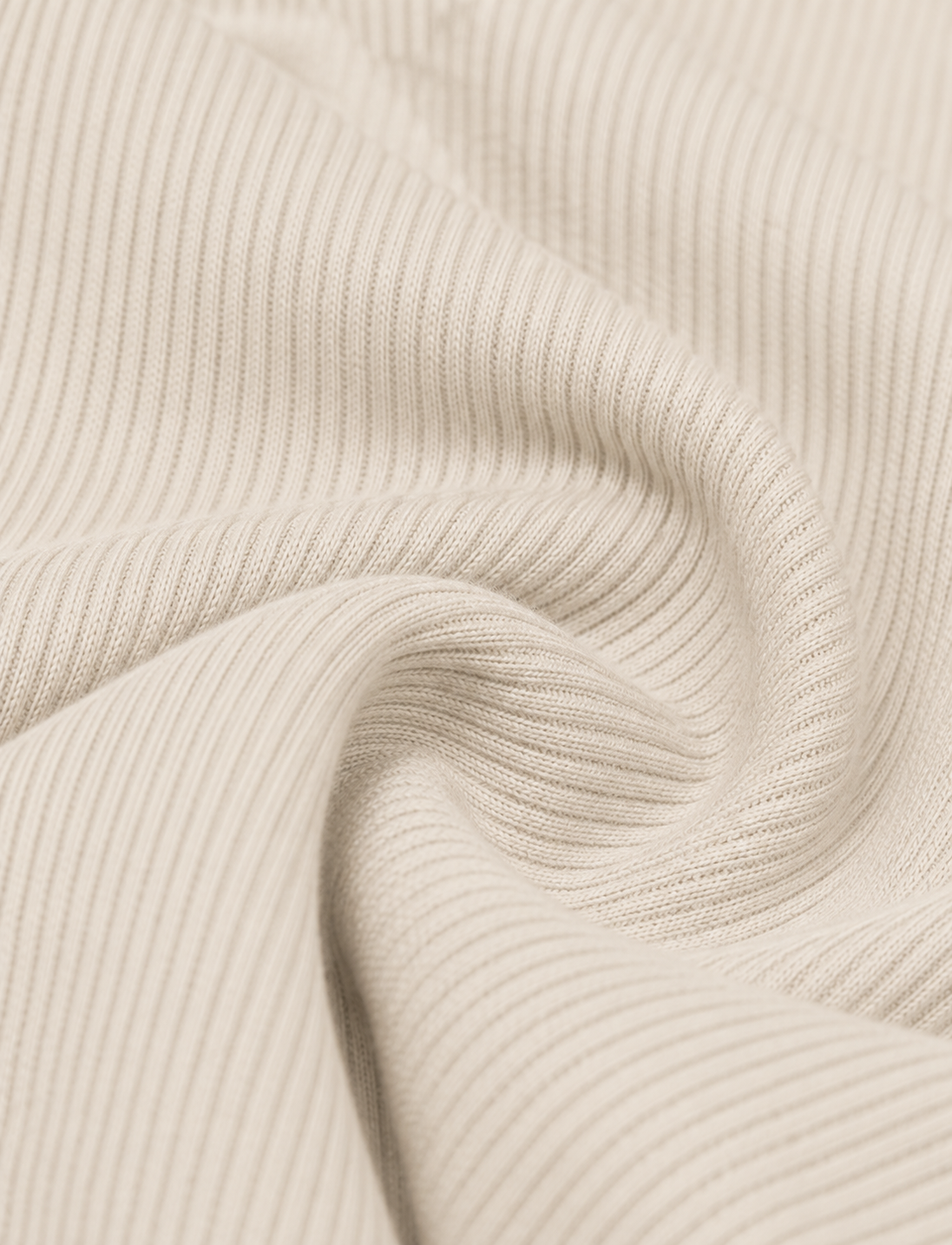 ZVYRO Women's Ivory Asymmetric Ruched Ribbed Body-Hugging Top