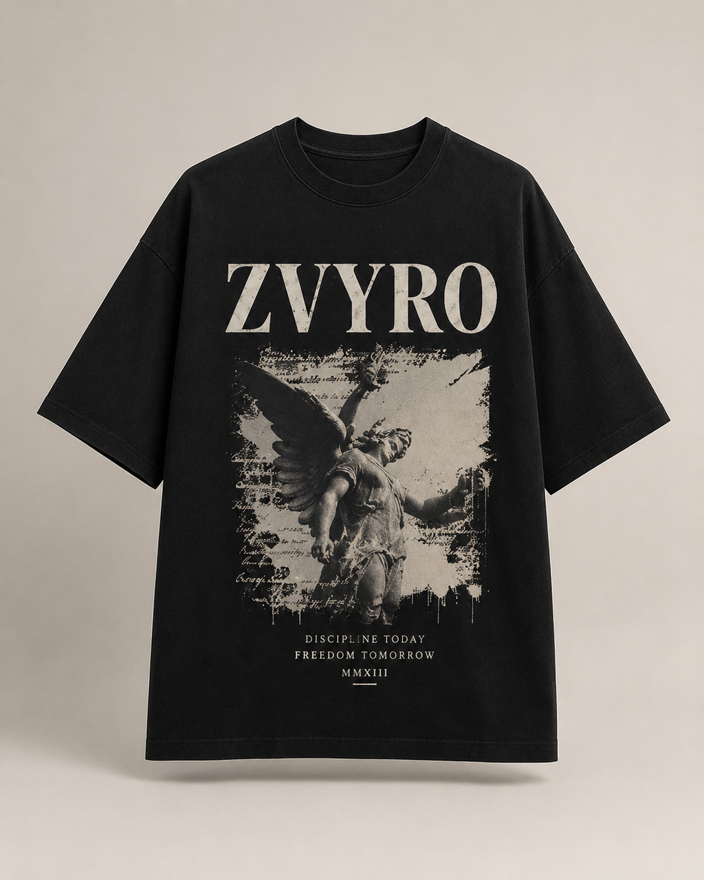 Men’s Angel Graphic Oversized T-Shirt