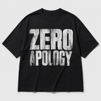 ZVYRO Men's Black Oversized French Terry Cotton T-Shirt