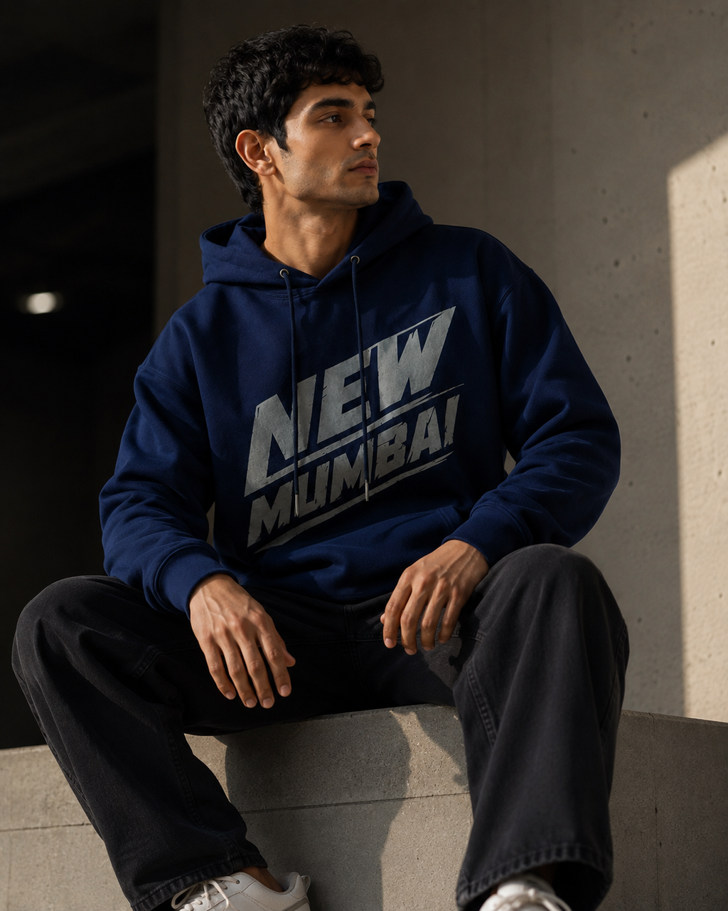 Men’s Navy Regular Fit Hoodie