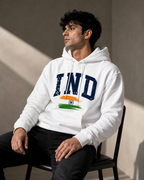 Men's White Cotton Fleece Hoodie – Regular Fit | 320 GSM | ZVYRO