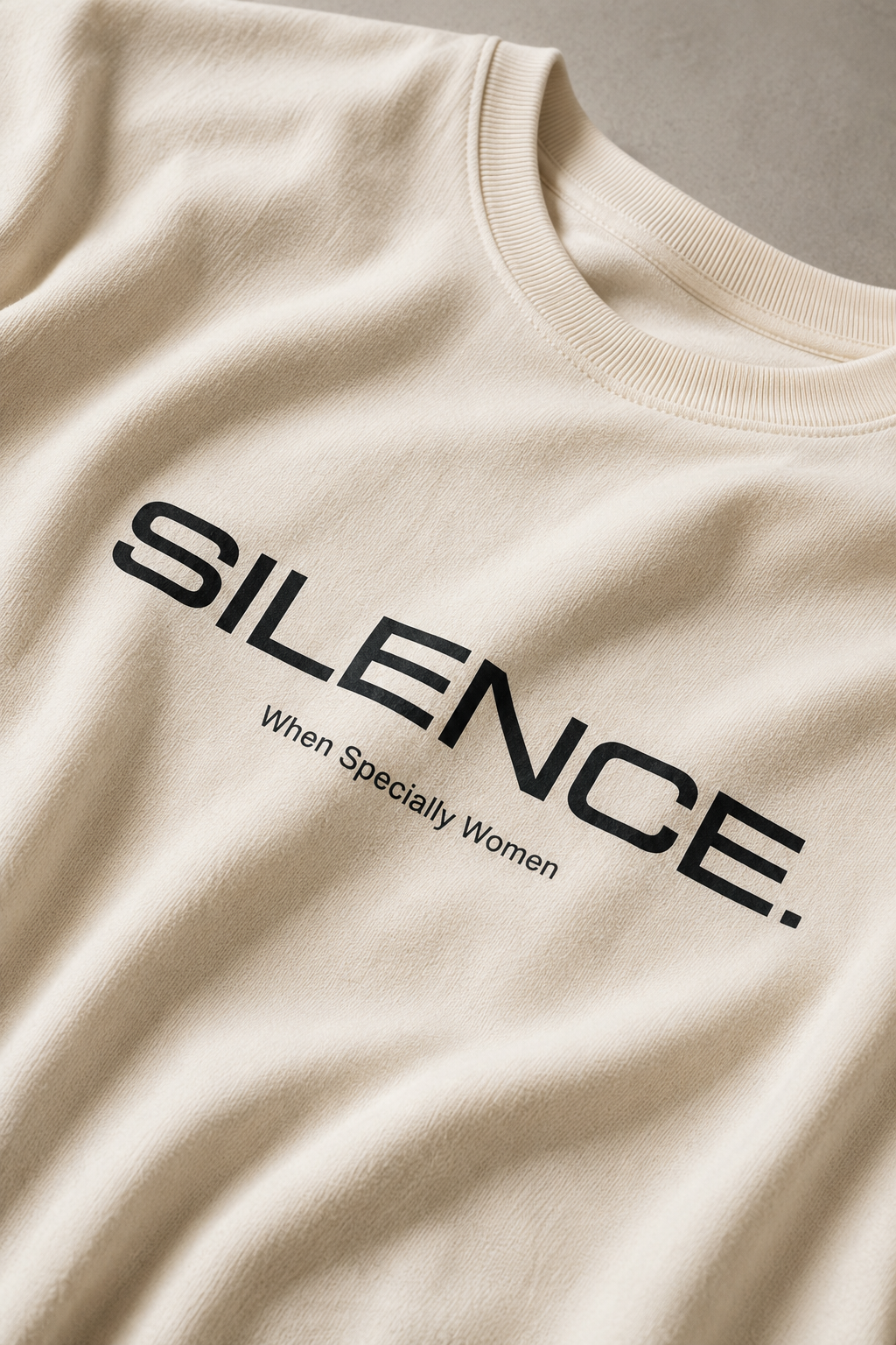 ZVYRO Men's White Oversized French Terry Cotton T-Shirt 260 GSM