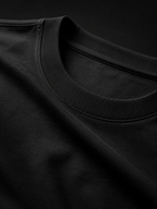 ZVYRO 240 GSM Black Oversized T-Shirt for Men